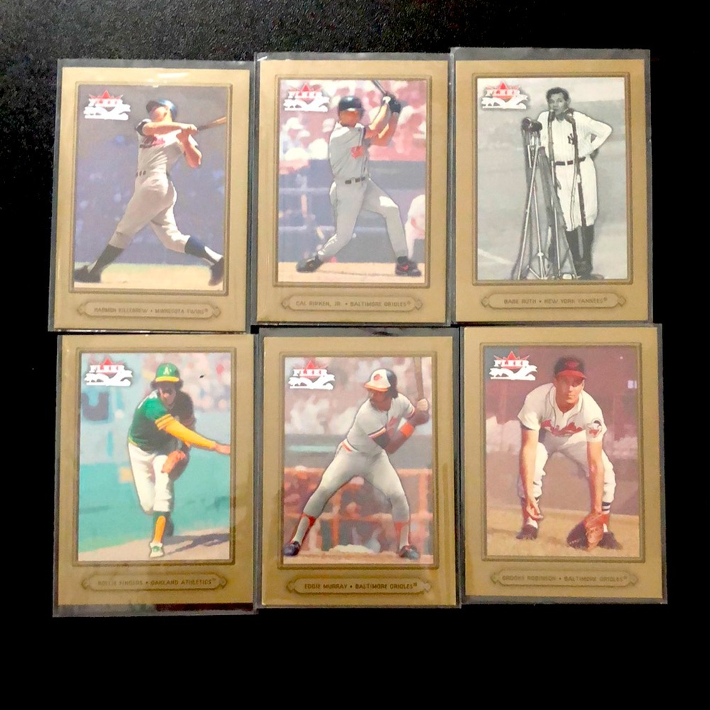 2002 Fleer Fall Classic Hall of Fame Lot (6)